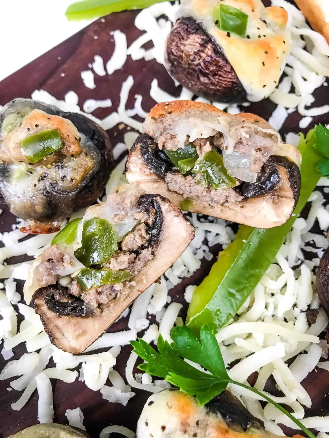 Philly Cheesesteak Stuffed Mushrooms