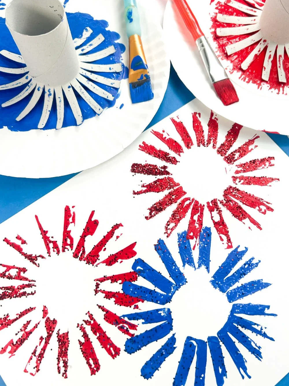 Toilet Paper Roll Firework Craft
