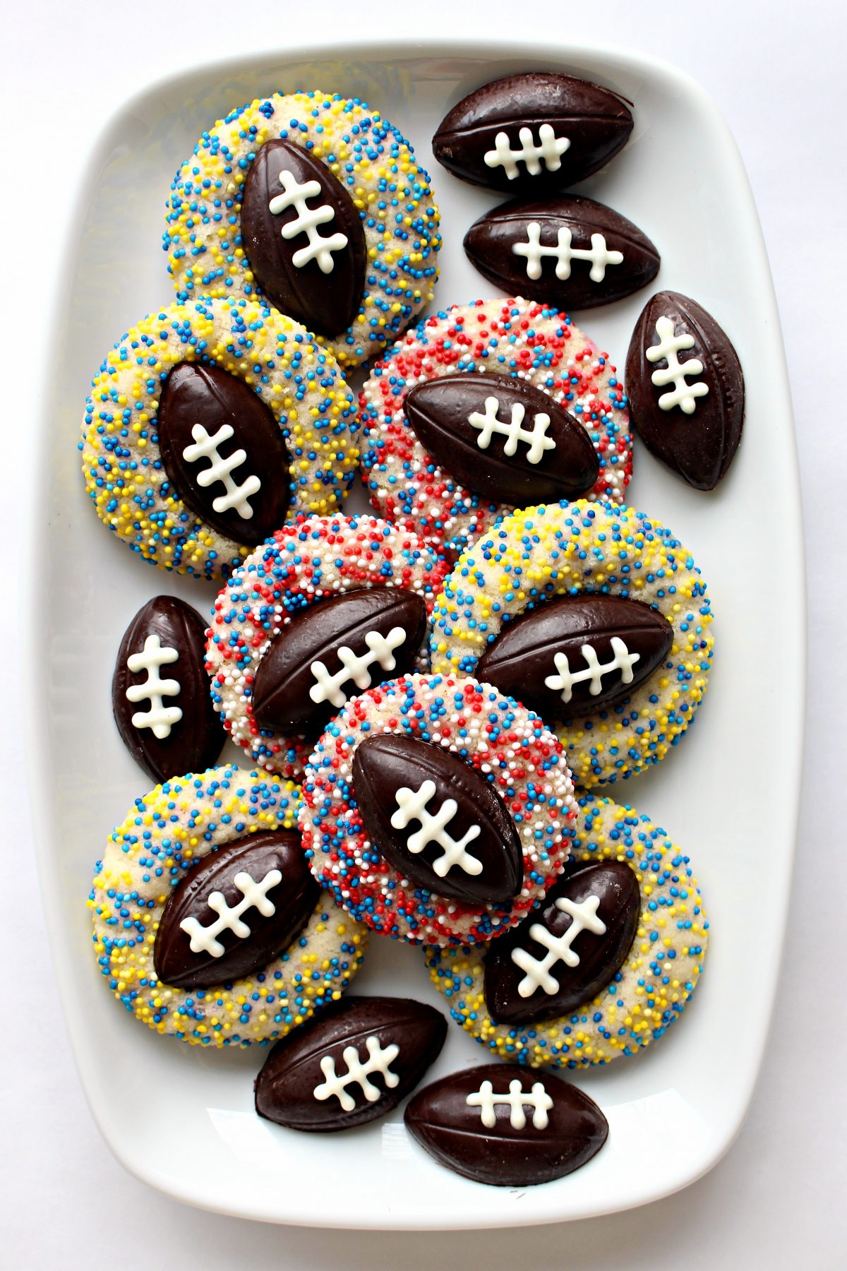 Shortbread Football Cookies