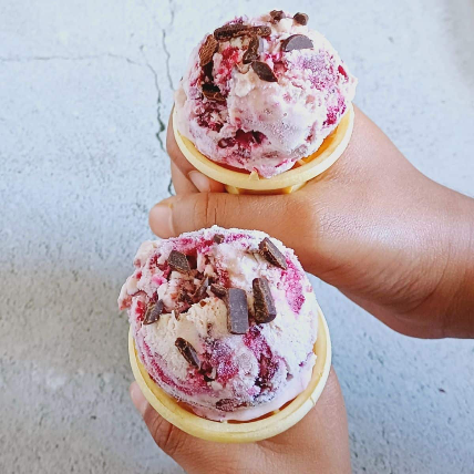 No Churn Cherry Ice Cream