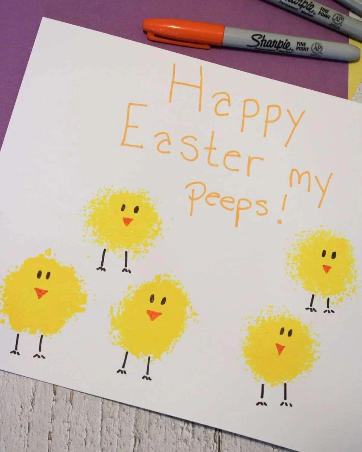 Broccoli Easter Chicks Painting Craft