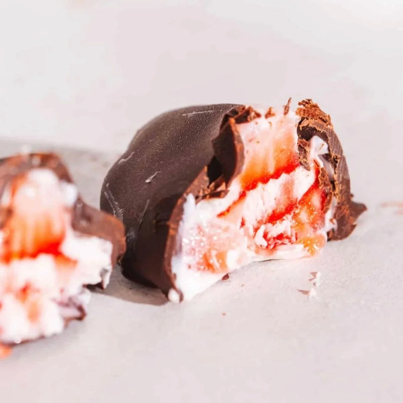 Frozen Strawberry Frozen Yogurt Bites