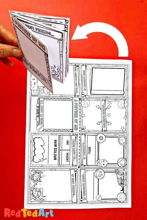 All About Me Back to School Printable Book