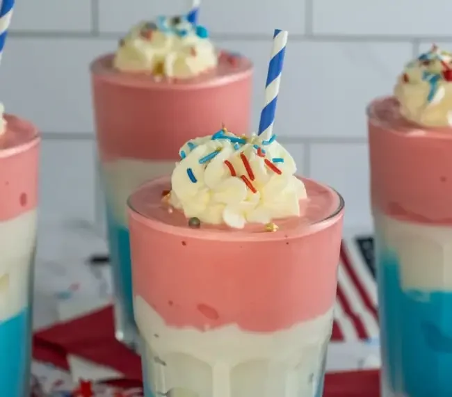 Red, White and Blue Milkshake