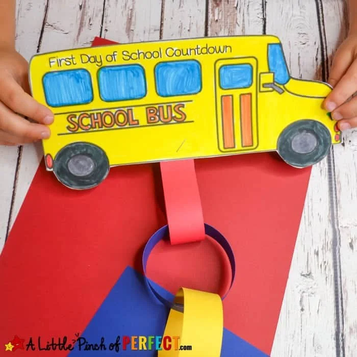 First Day of School Countdown Craft