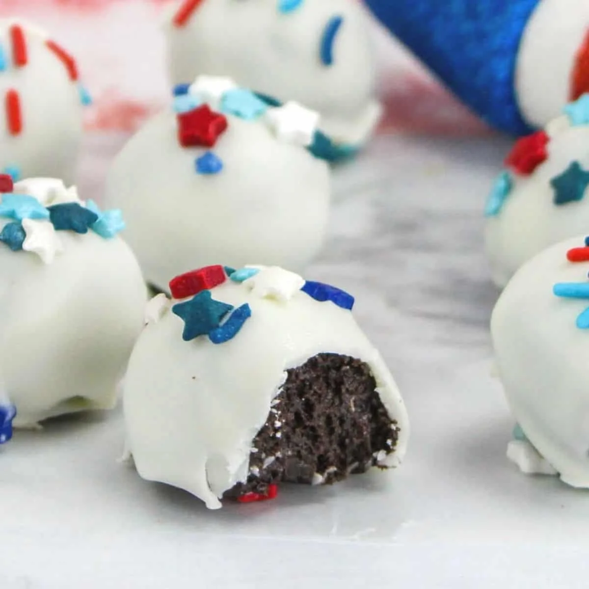 Patriotic Oreo Truffles