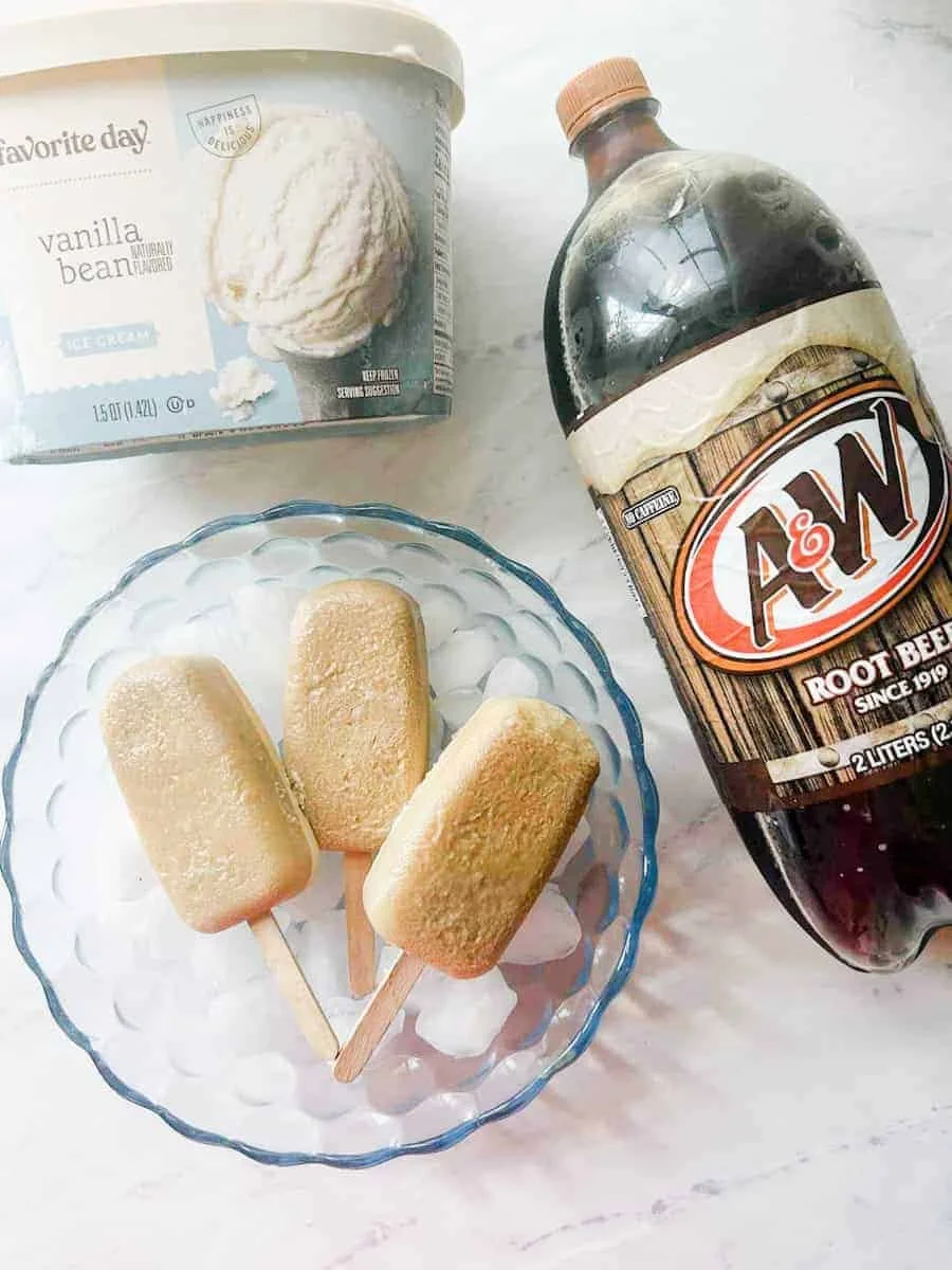 Rootbeer Float Popsicles