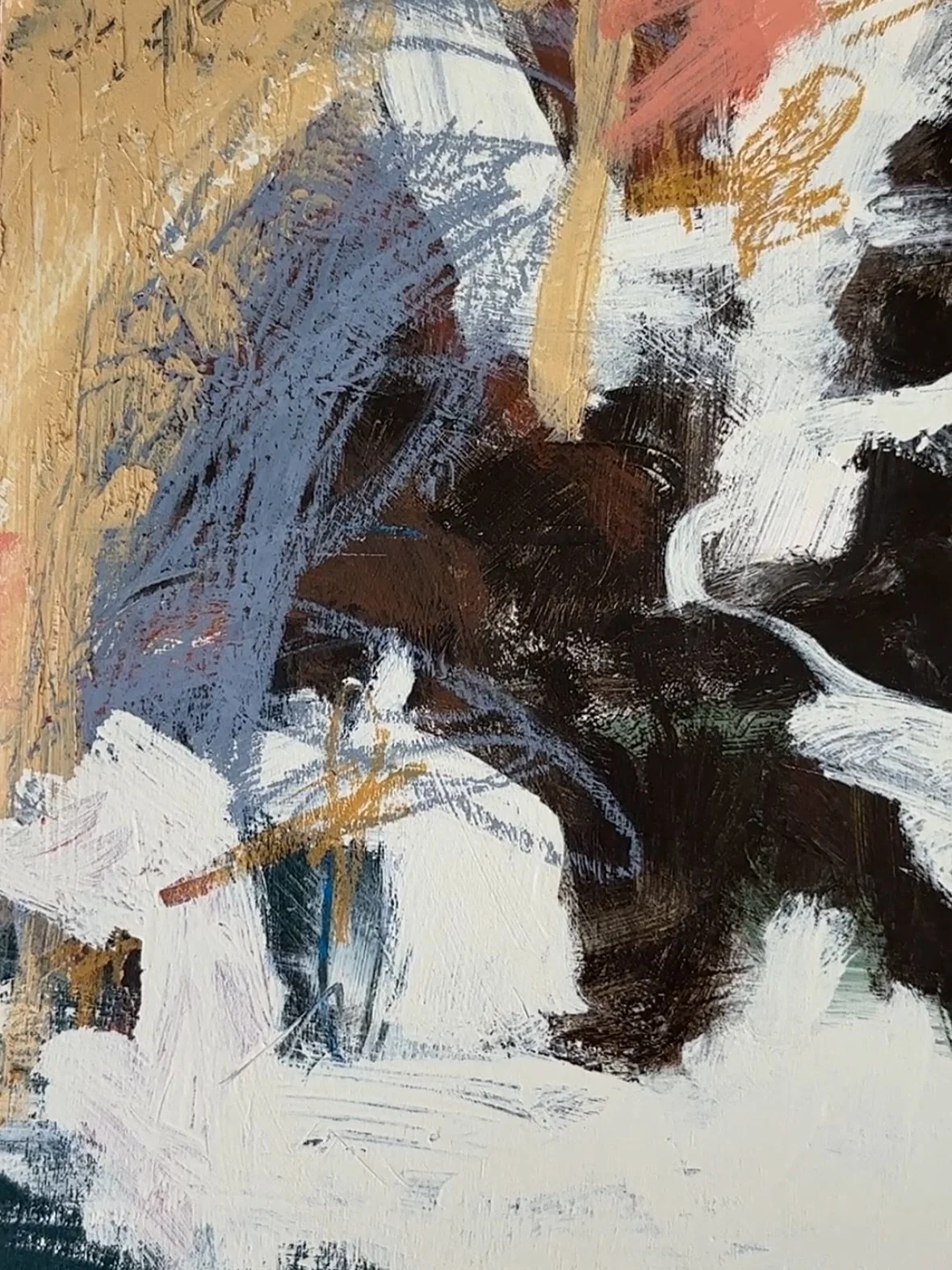 New paintings on the way! &lsquo;August&rsquo; available for purchase 

11&rdquo;x14&rdquo;
Acrylic, oil pastel, crayon, graphite on wood