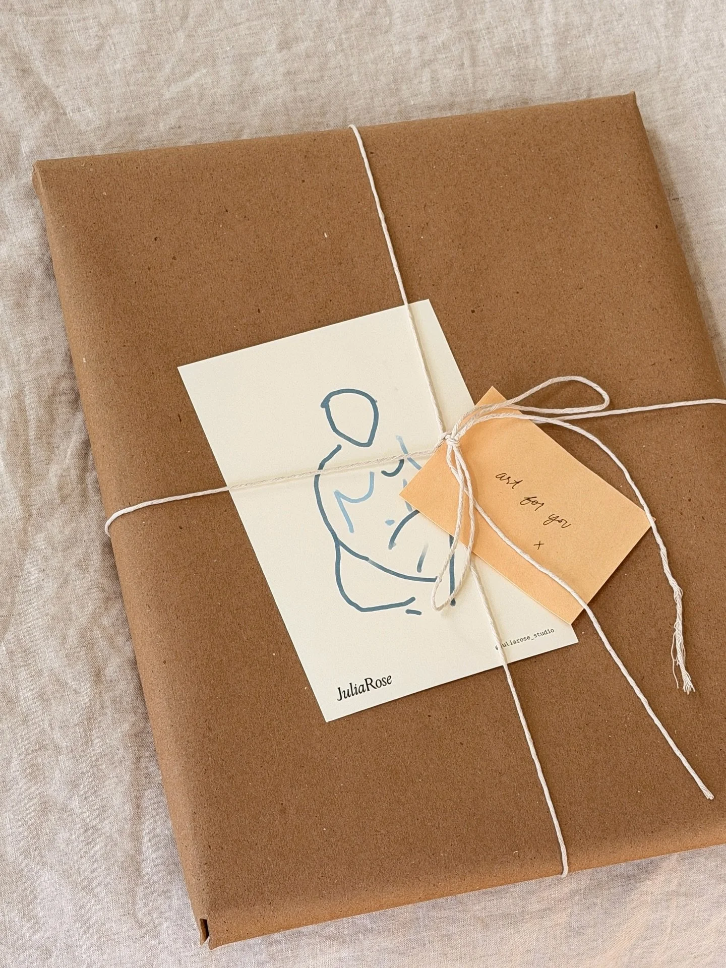 that feeling of a package arriving at your door, handmade and wrapped with love <3