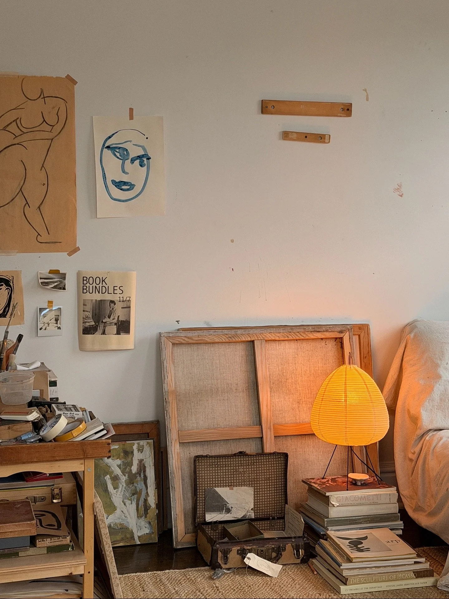 Moody light in the studio