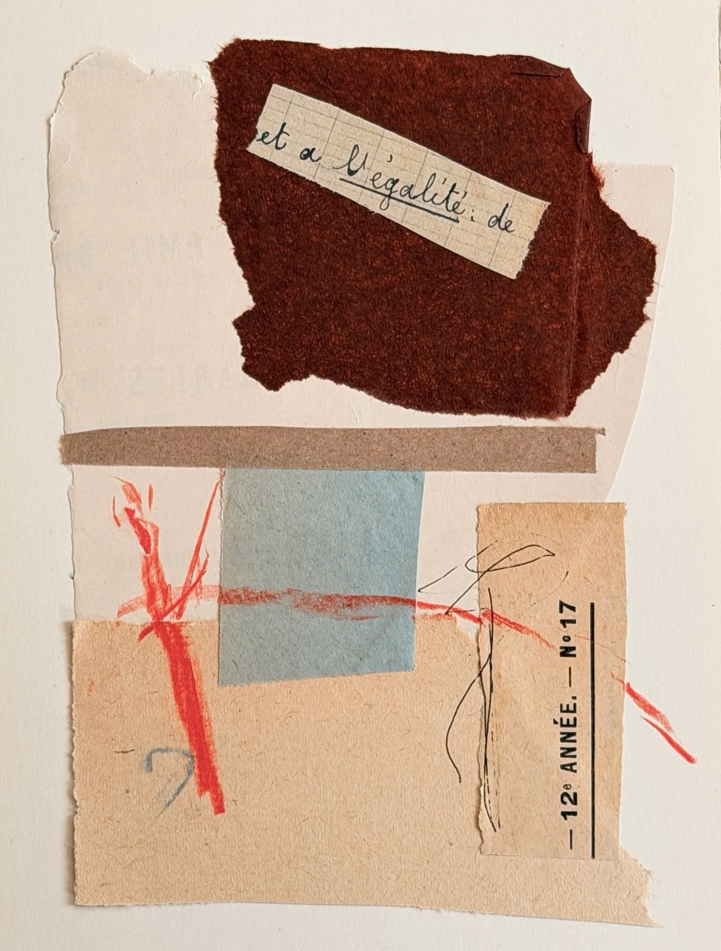 &eacute;galit&eacute; 

cut paper collage
8&rdquo;x5&rdquo; collage on 8.5&rdquo;x11&rdquo;manila

in the shop