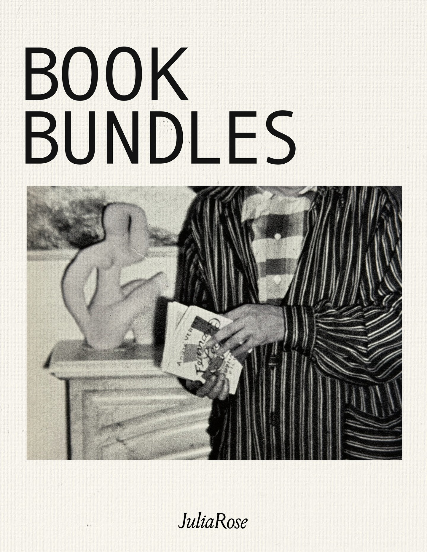 Book Bundles Drop!!! 6/6 &ndash; 12pm est. Featuring inspired finds from my travels to Denmark❣️

A collection of thoughtfully curated vintage art books paired with small analog objects. Prints, paper goods, handmade details. Wrapped like a quiet gif