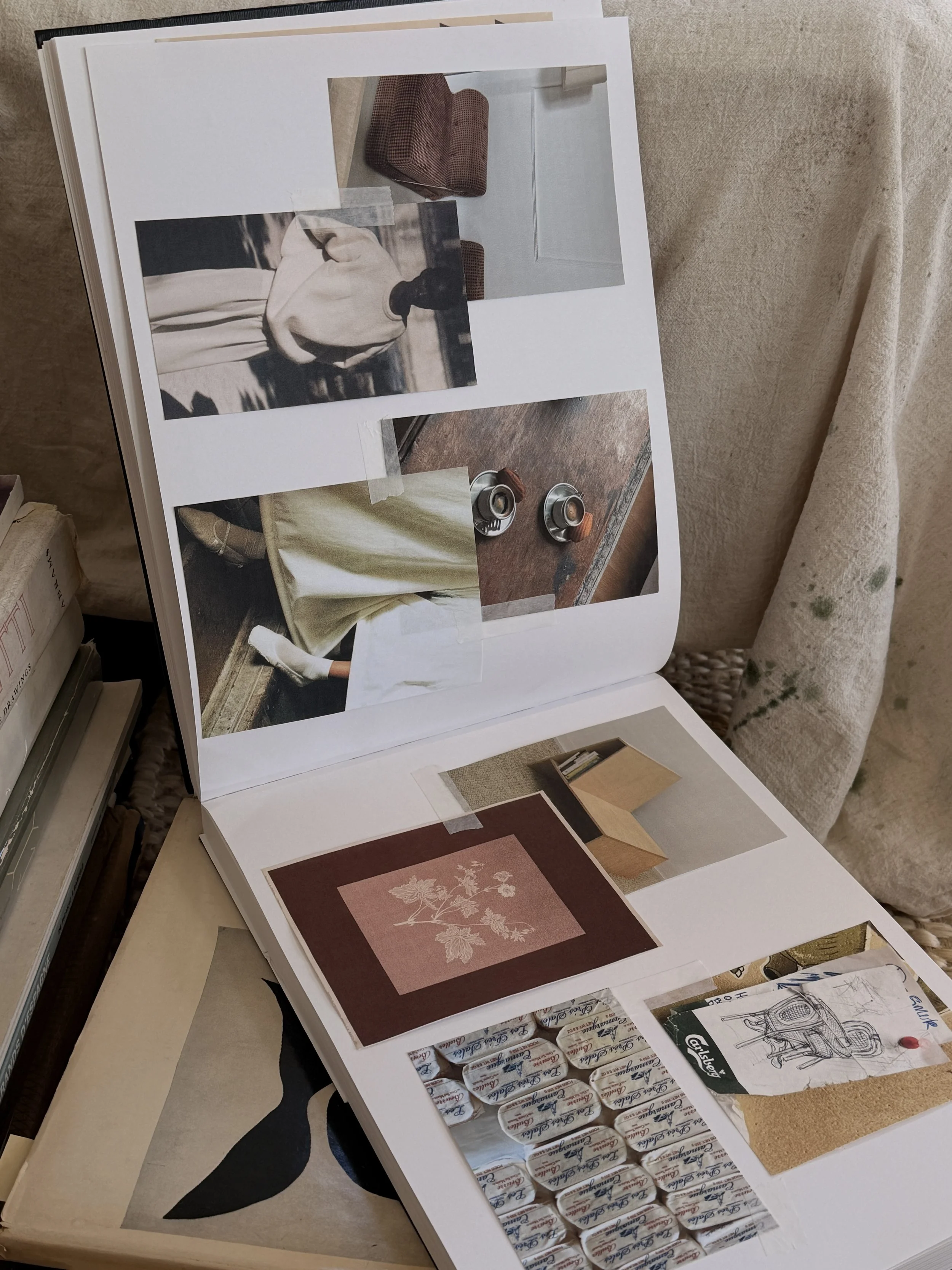 photo collage scrapbook fashion mood board vision interior design paper