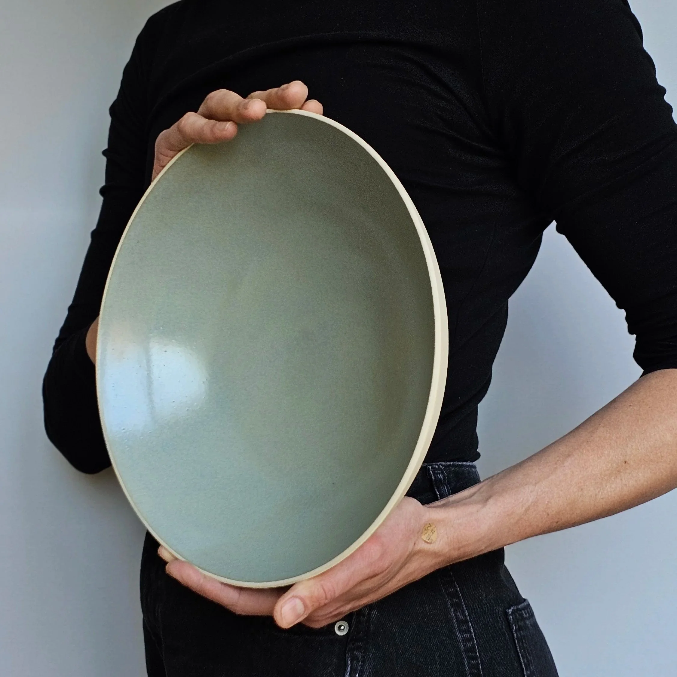 Handmade ceramic serving bowl