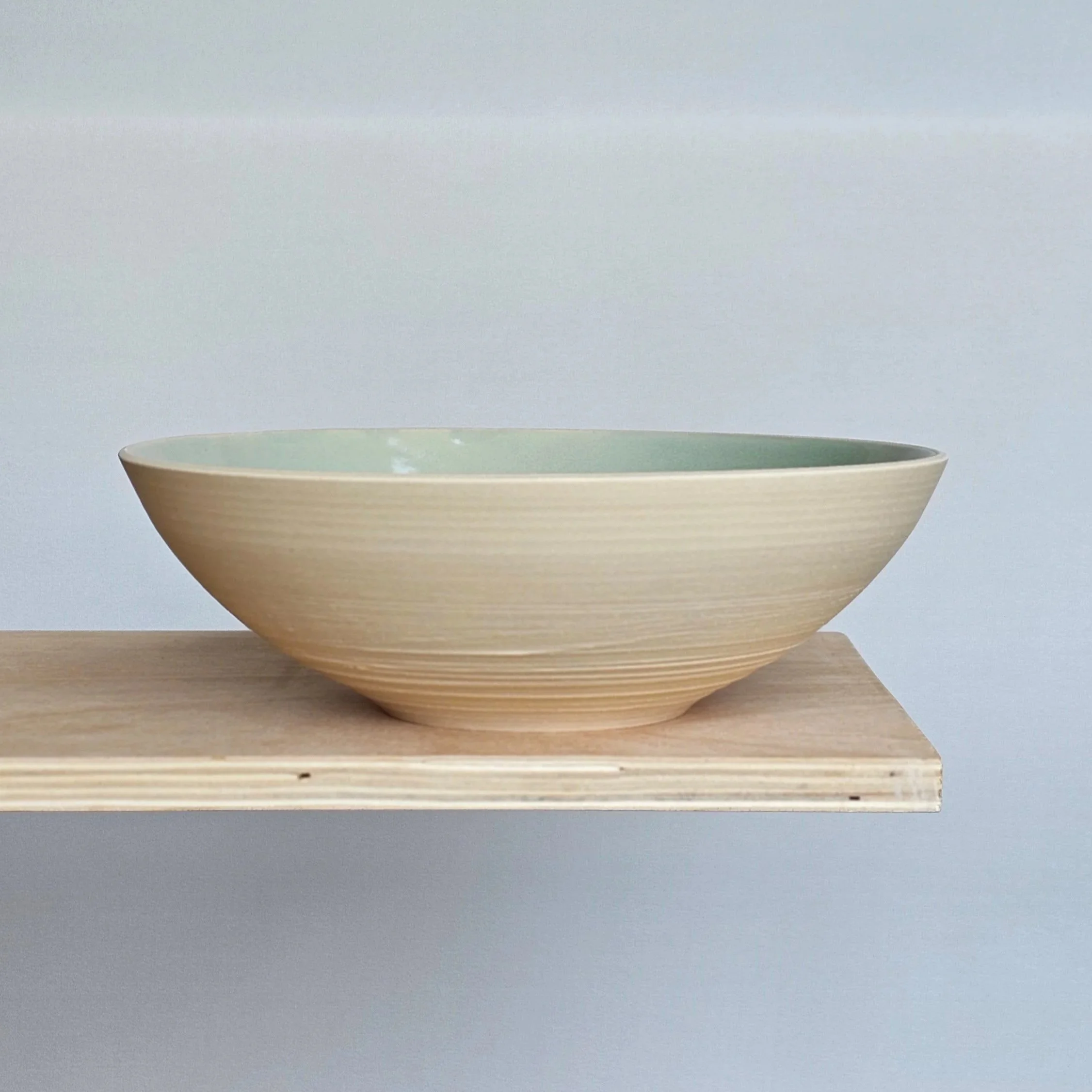 Artisan ceramic serving bowl. Handmade pottery