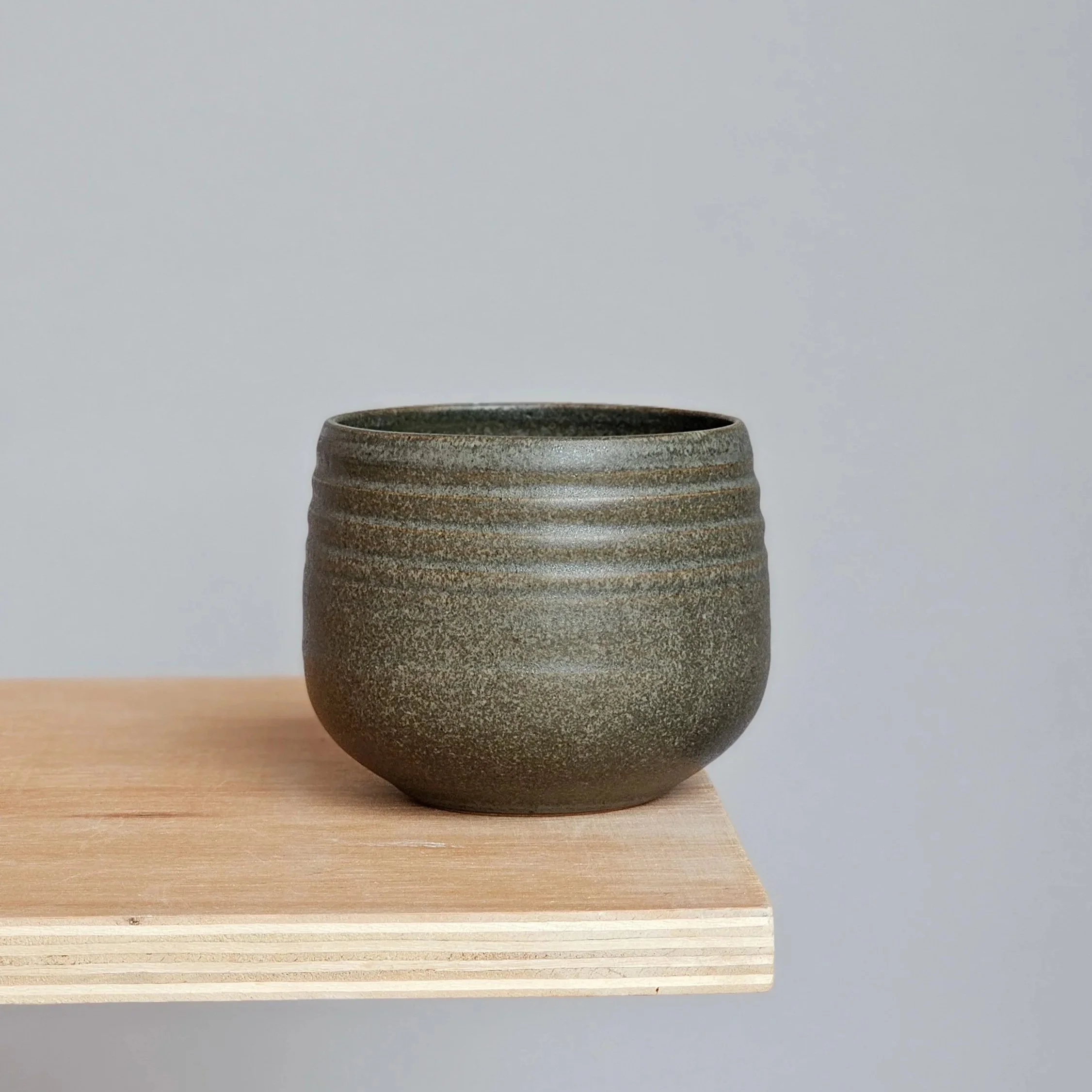 Stoneware matcha cup