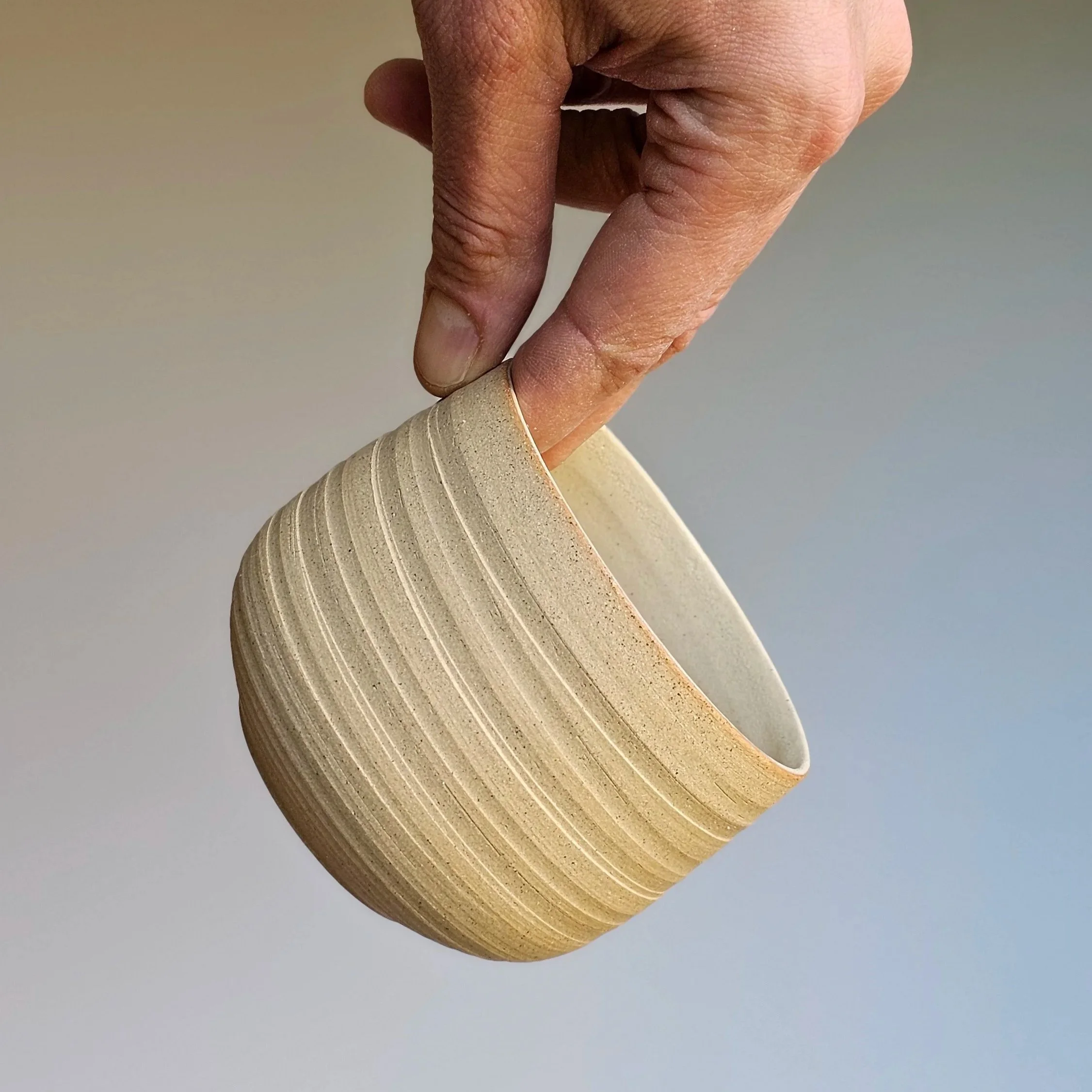 Coffee / matcha cup - Buckwheat + Clay