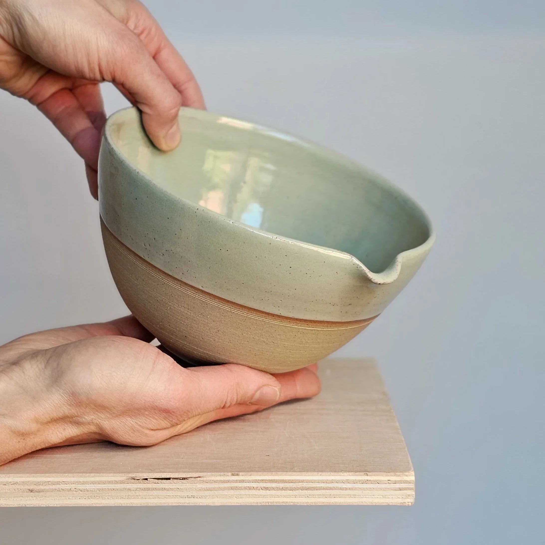 handmade pottery mixing bowl