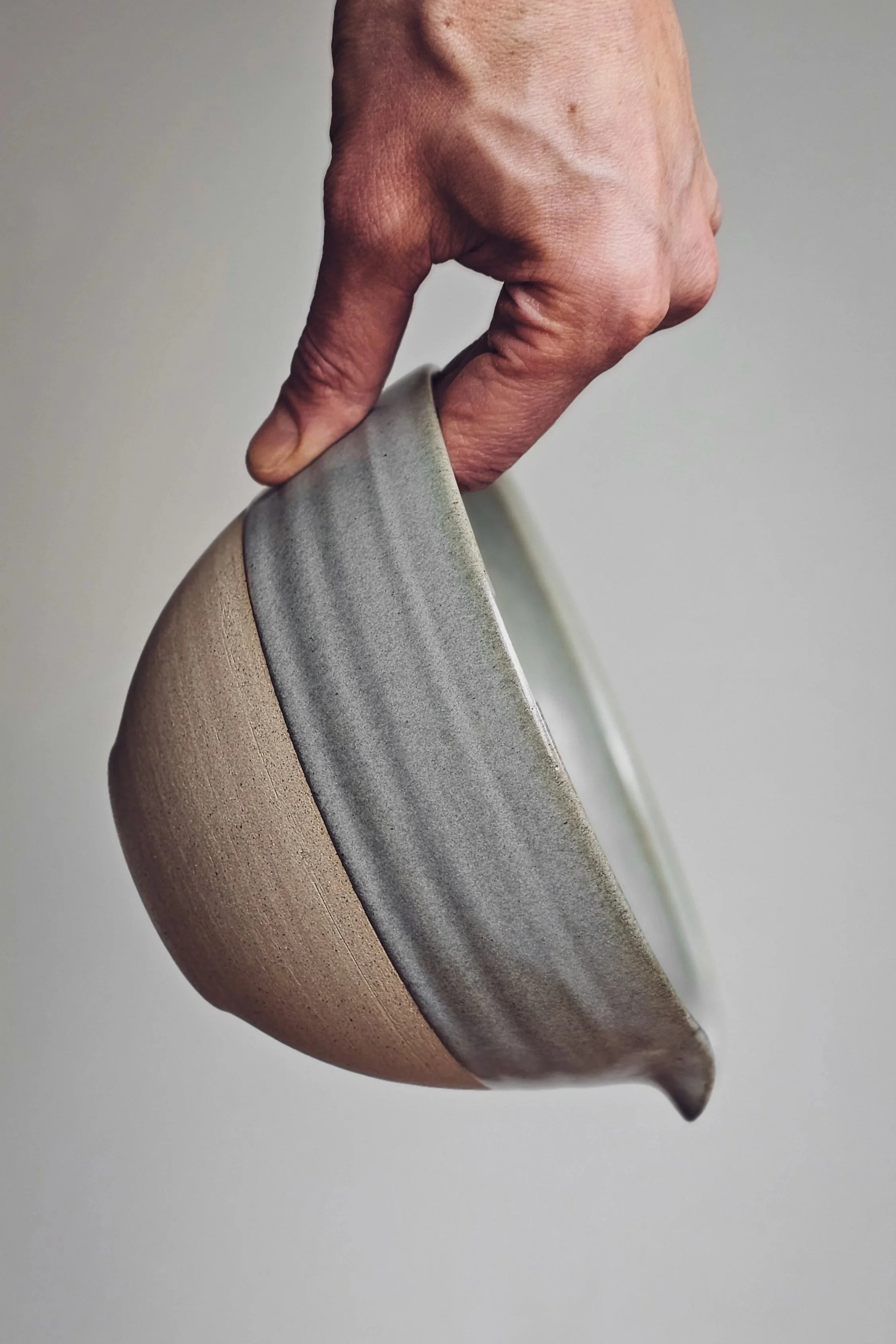 Handmade ceramic mixing bowl