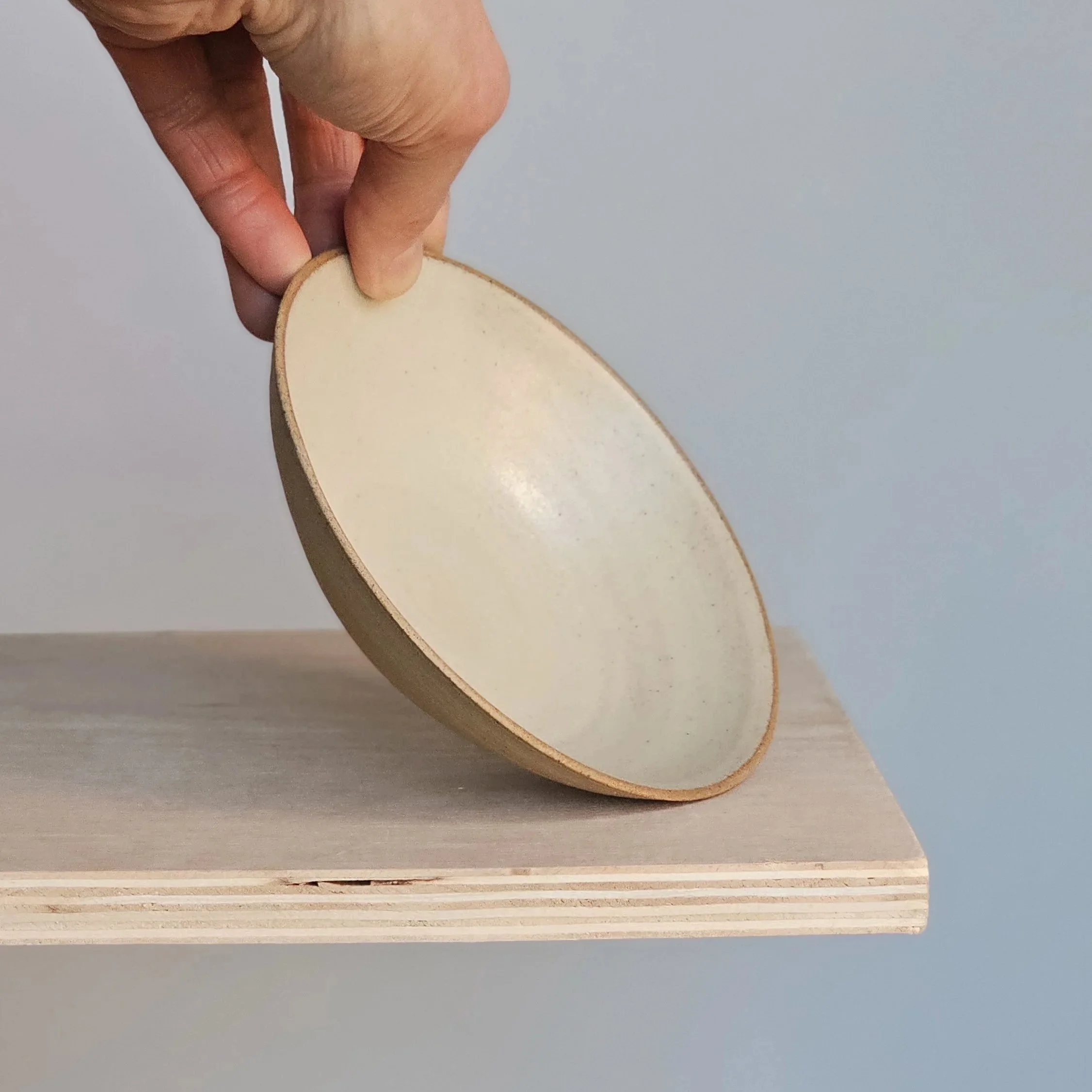 Small dish - Buckwheat.  Buff stoneware
