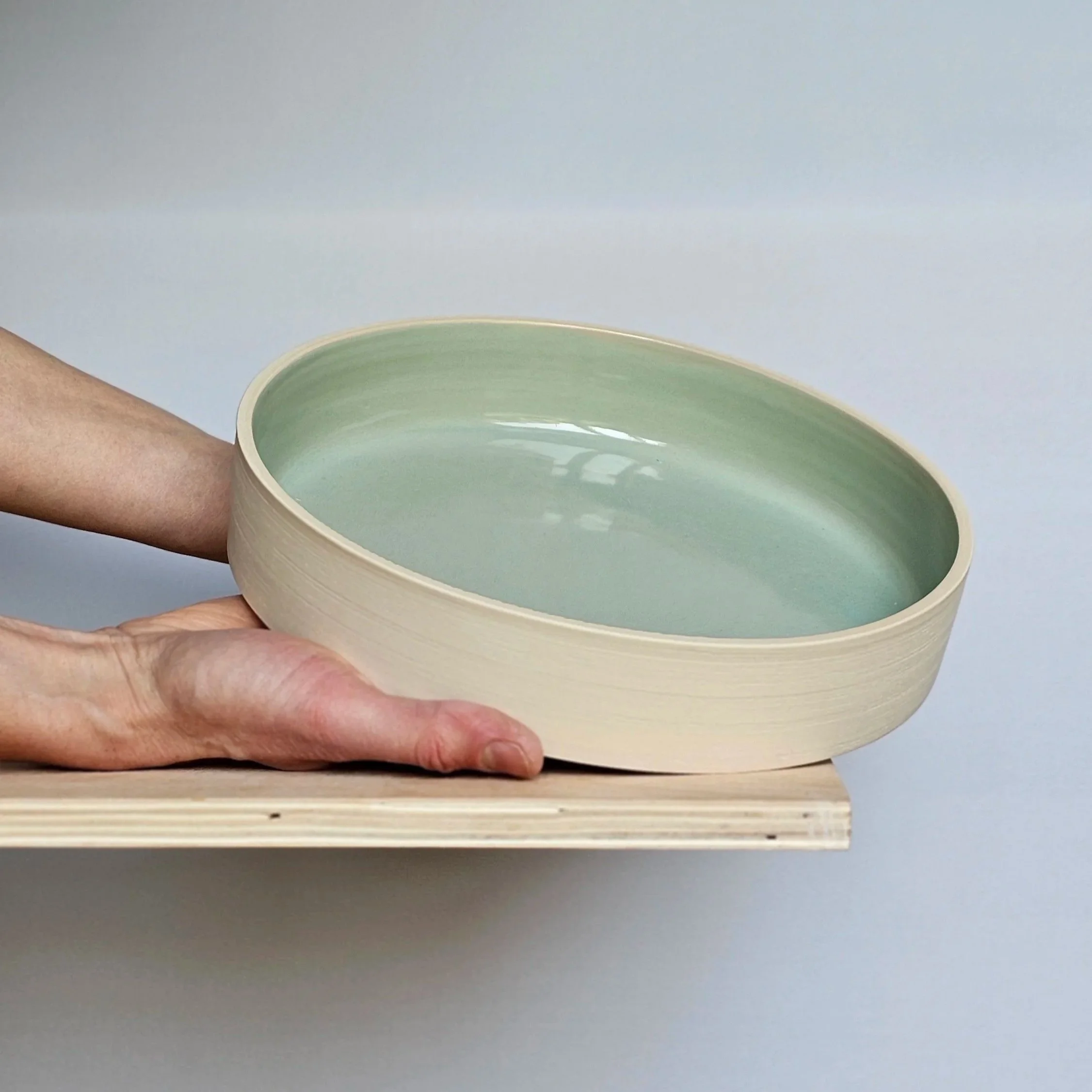Serving Platter - Medium - Almost Celadon