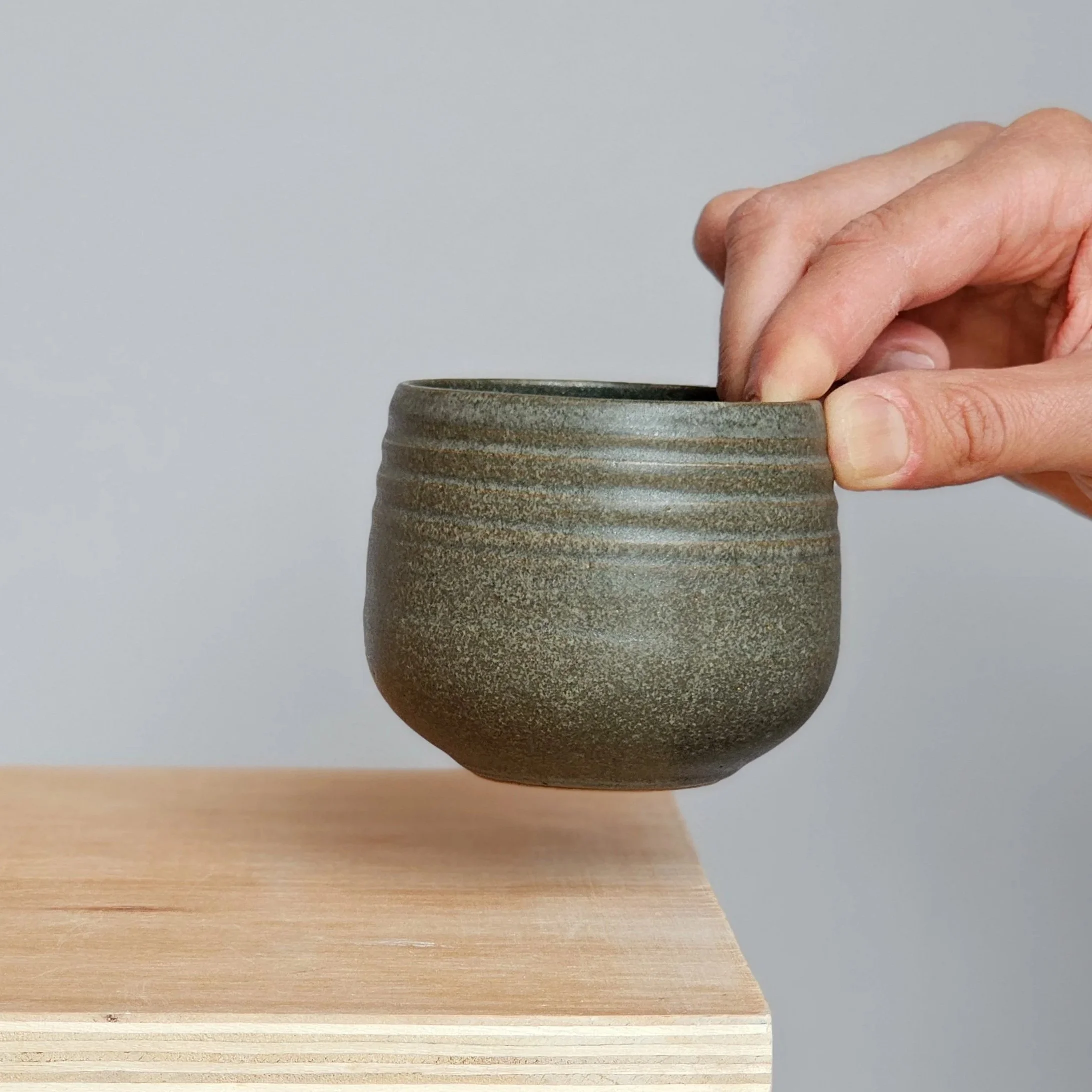 Handmade ceramic matcha cup