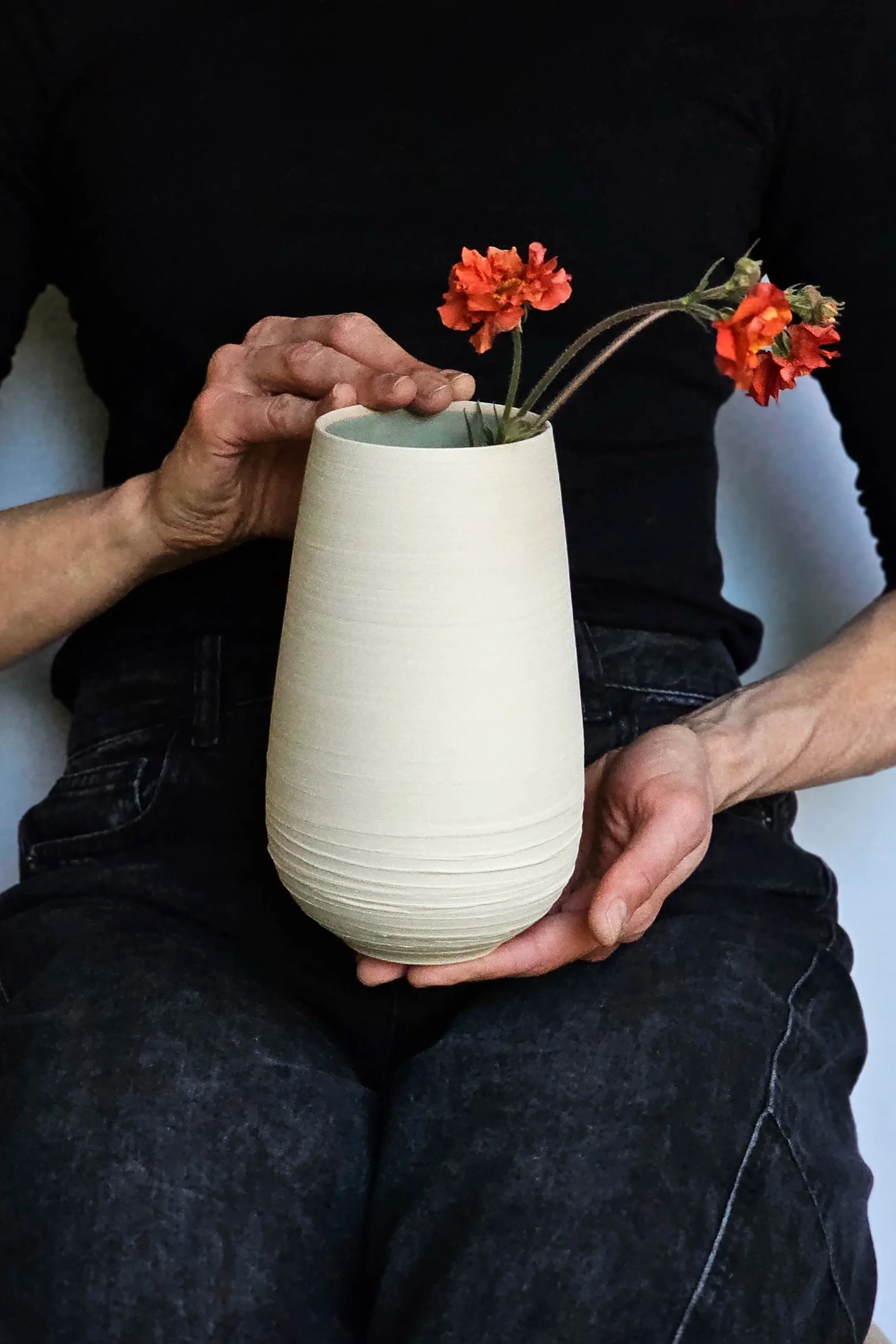 Tall Vase #1 - Almost Celadon