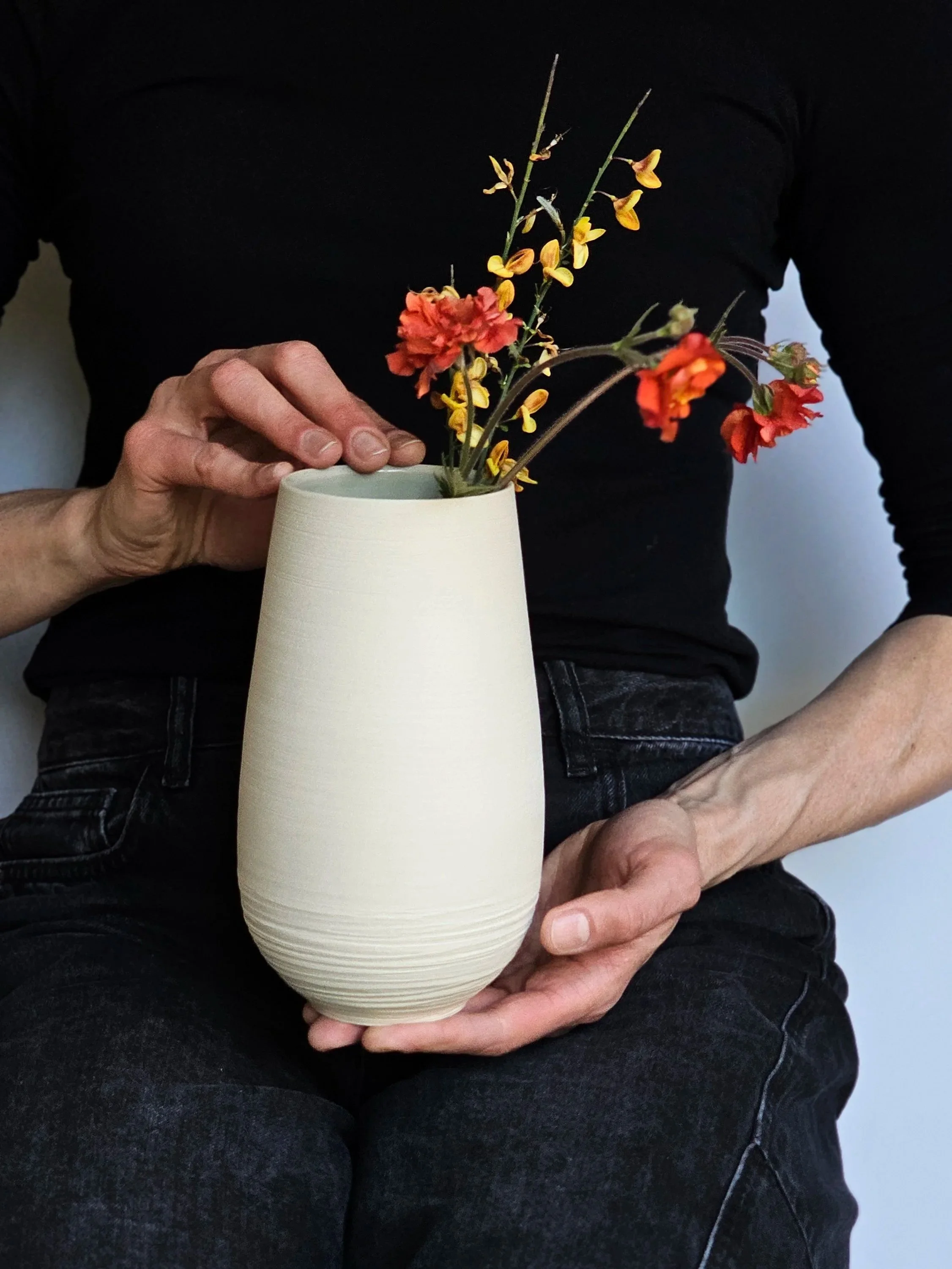 Tall Vase #4 - Almost Celadon