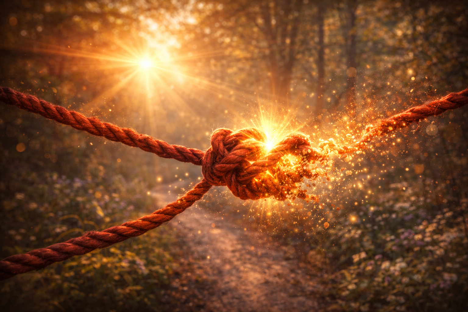 nodo karmico simbolico che rappresenta il legame emotivo irrisolto nelle relazioni karmiche