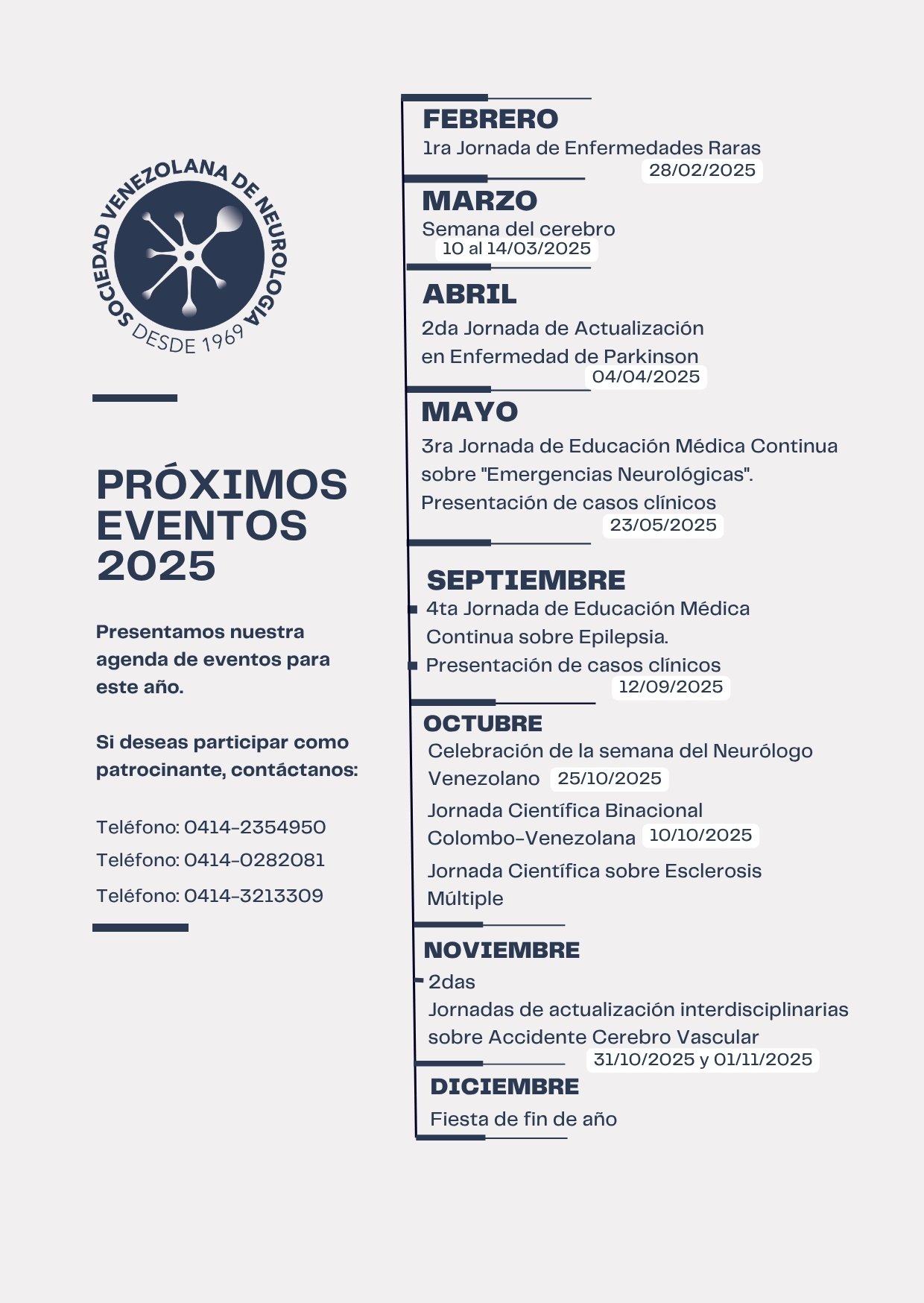 AGENDA EVENTOS AÑO 2025