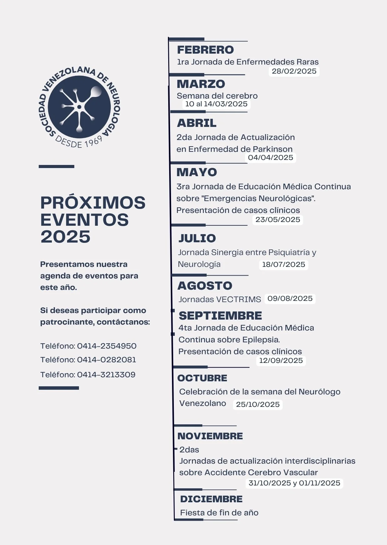 AGENDA EVENTOS AÑO 2025