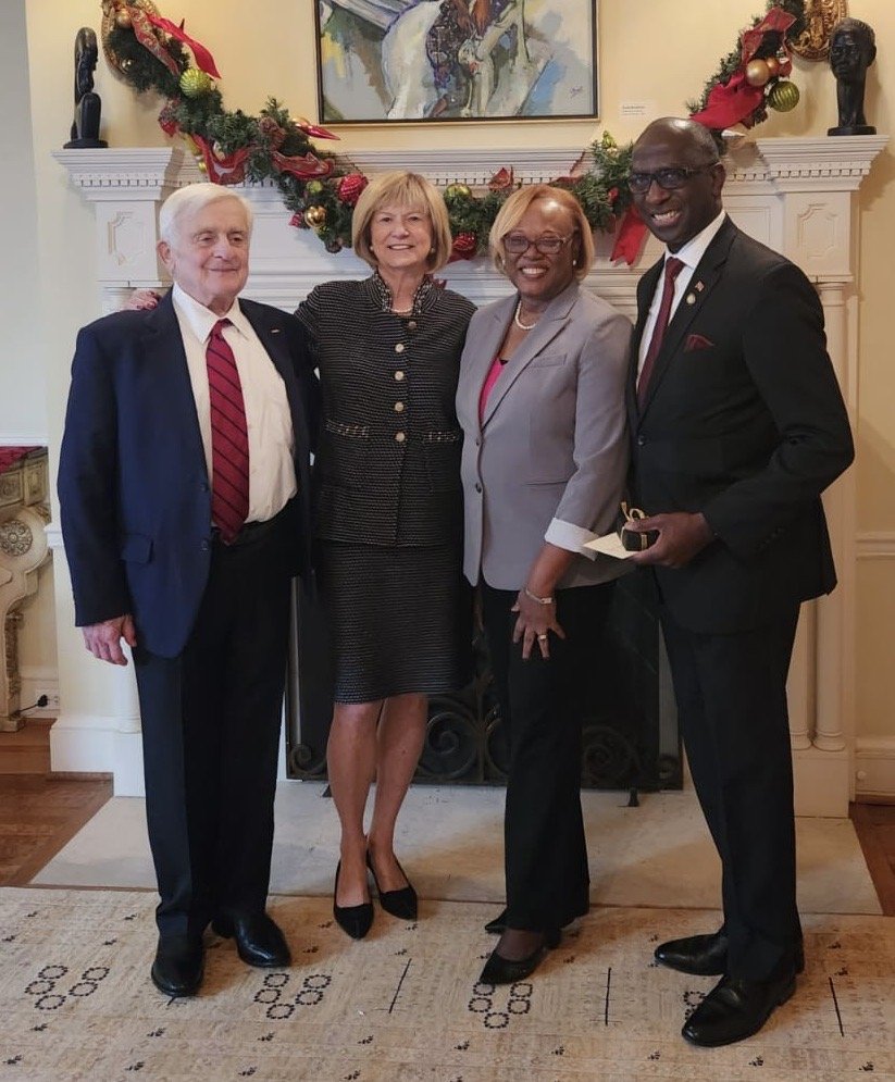Dick and Liz Klass, THIS past President; Mrs. Phillips-Spencer; and Ambassador Phillips-Spencer of Trinidad and Tobago