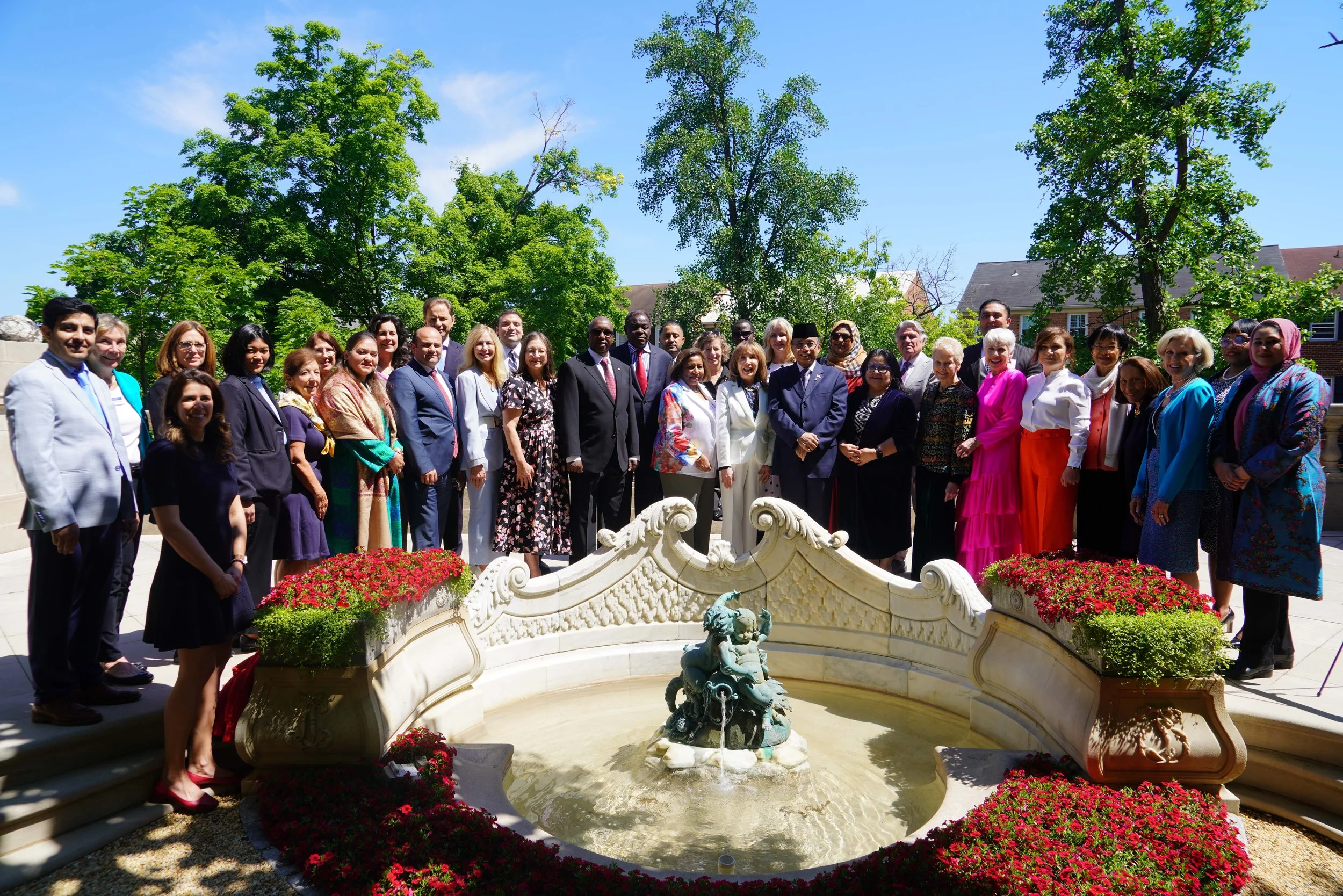 Afternoon Tea Held for Ambassadors at Meridian House