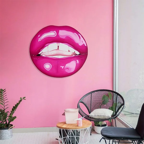  Medium : Oil on gesso covered cutout wood panel  Size : 115cm x 104cm