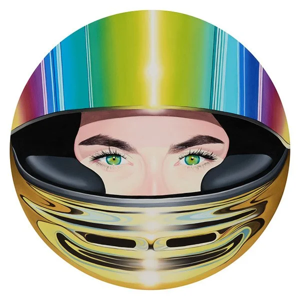  Medium : Oil on wood panel  Dimensions : Circular with 90cm diameter