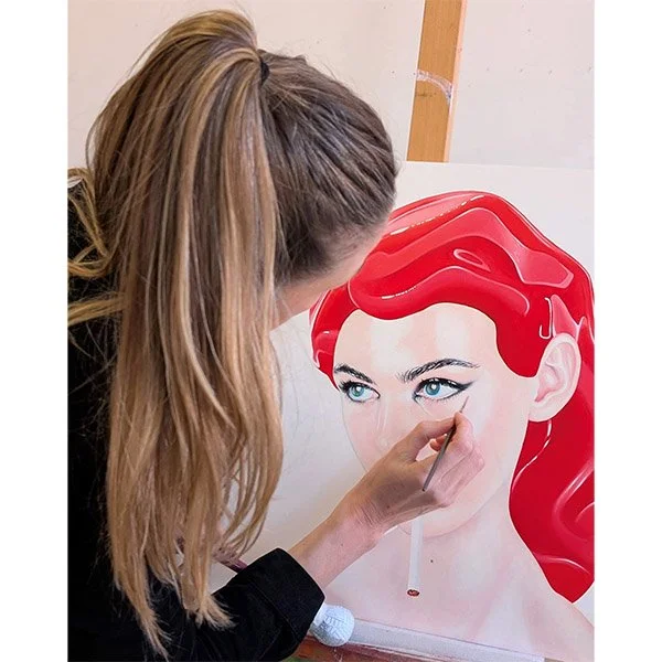  Medium : Oil on wood panel  Size : 50cm x 60cm