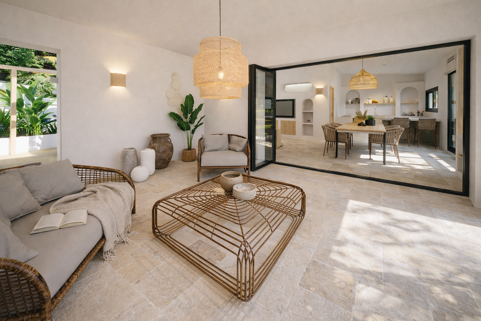 ibiza style villa architectural visualization