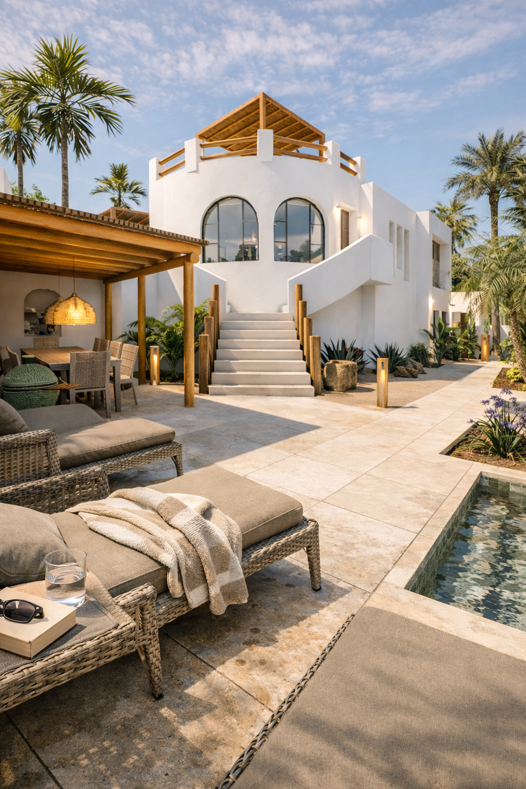 ibiza style villa architectural visualization