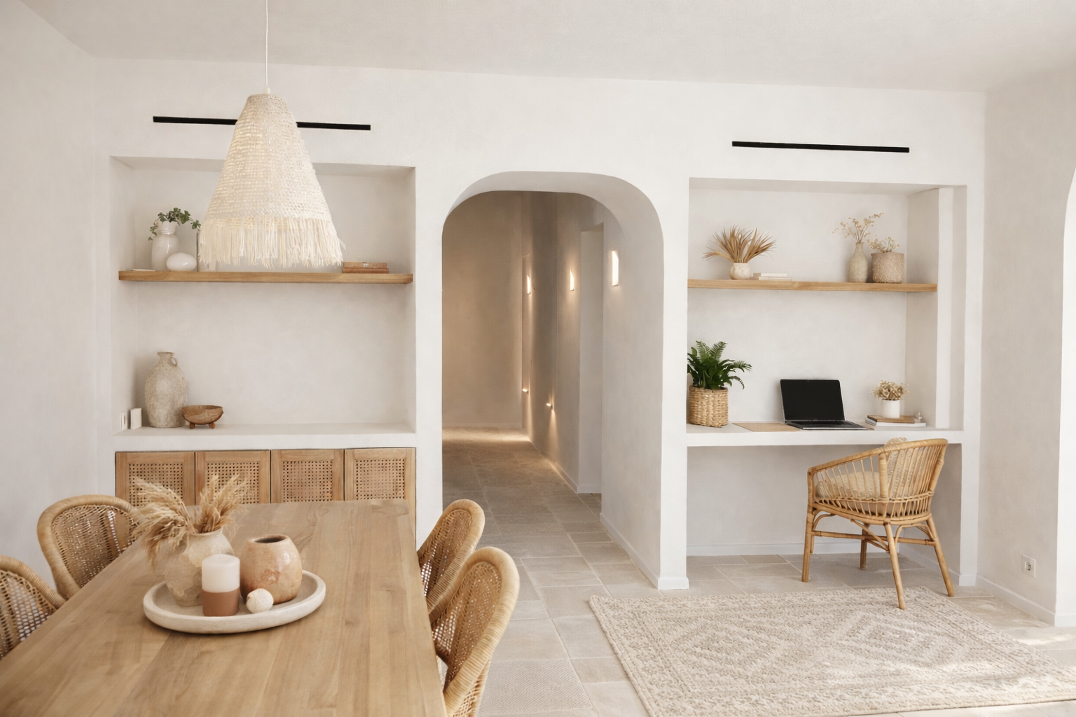 Ibiza-style villa renovation in Javea with natural stone and Mediterranean architecture