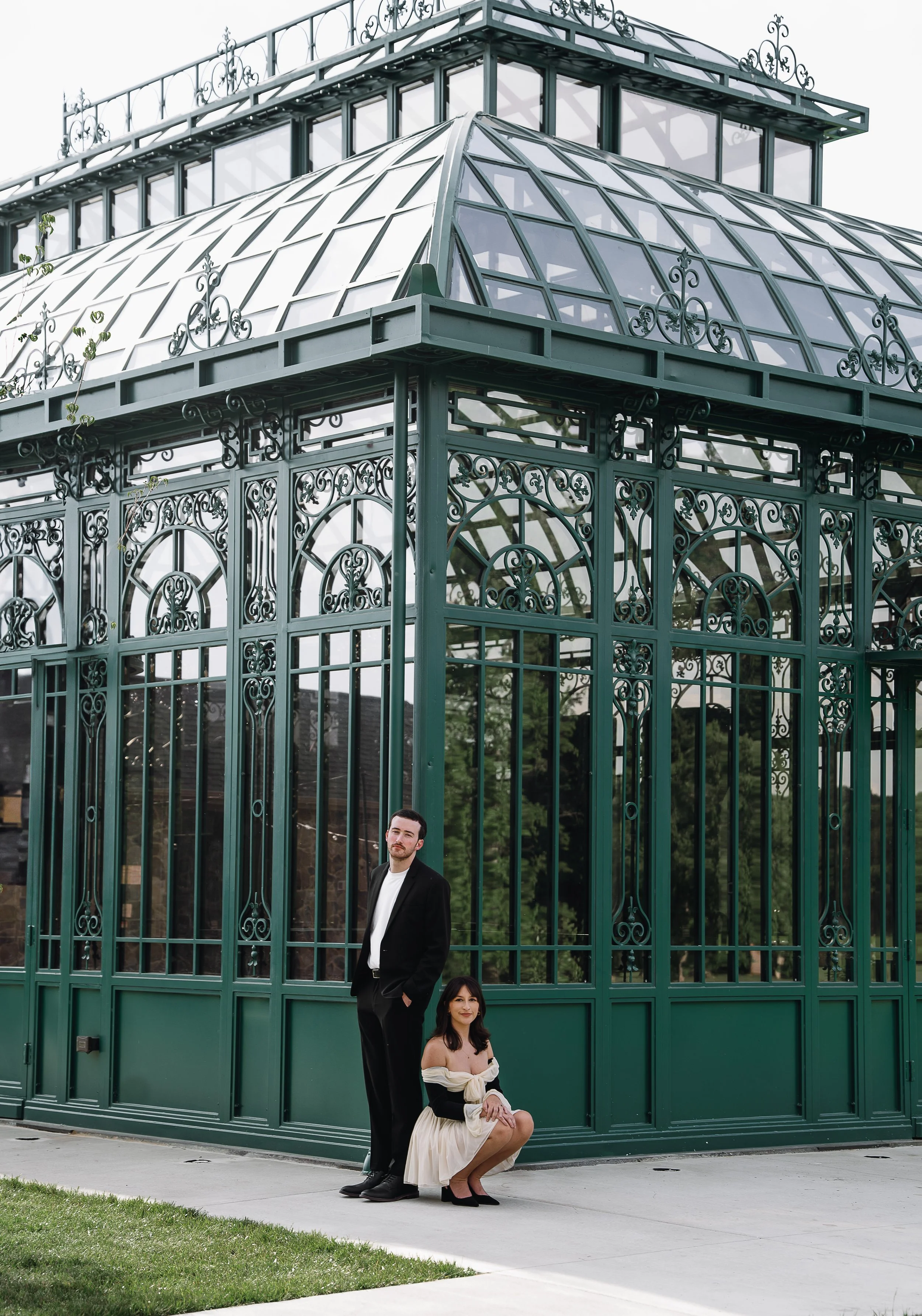 Engagement photos at The Little Chapel at Haven Ridge in Winston Salem, NC