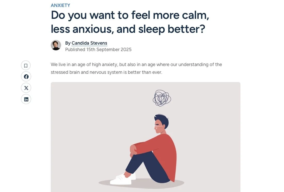 Do you want to feel more calm, less anxious, and sleep better?