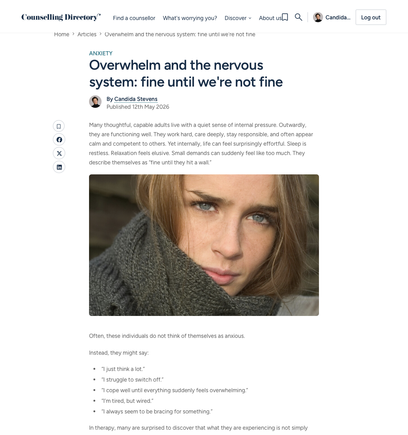 Overwhelm and the Nervous System, Fine until Not Fine