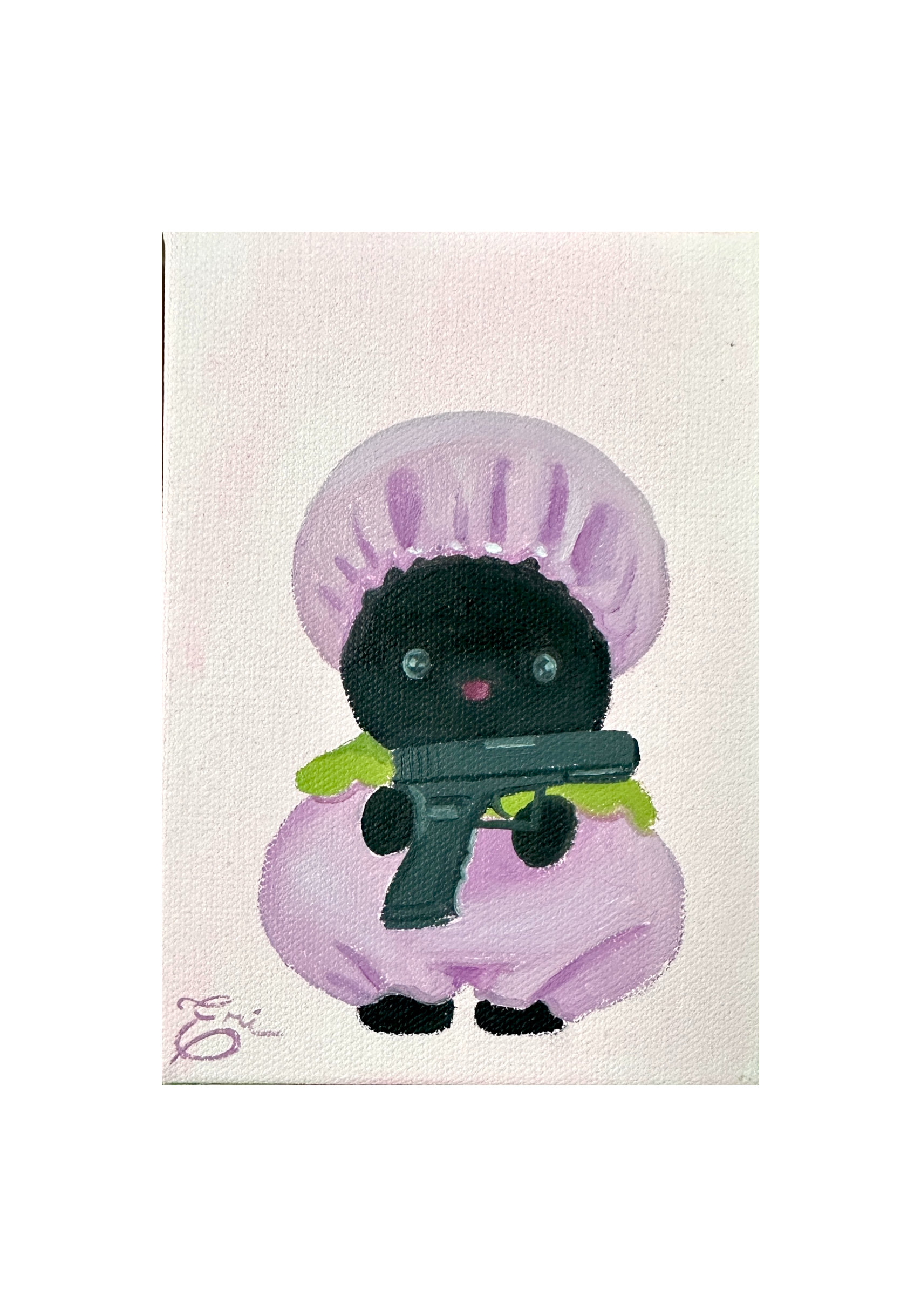 Cute but Deadly #18- MINI ORIGINAL PAINTING
