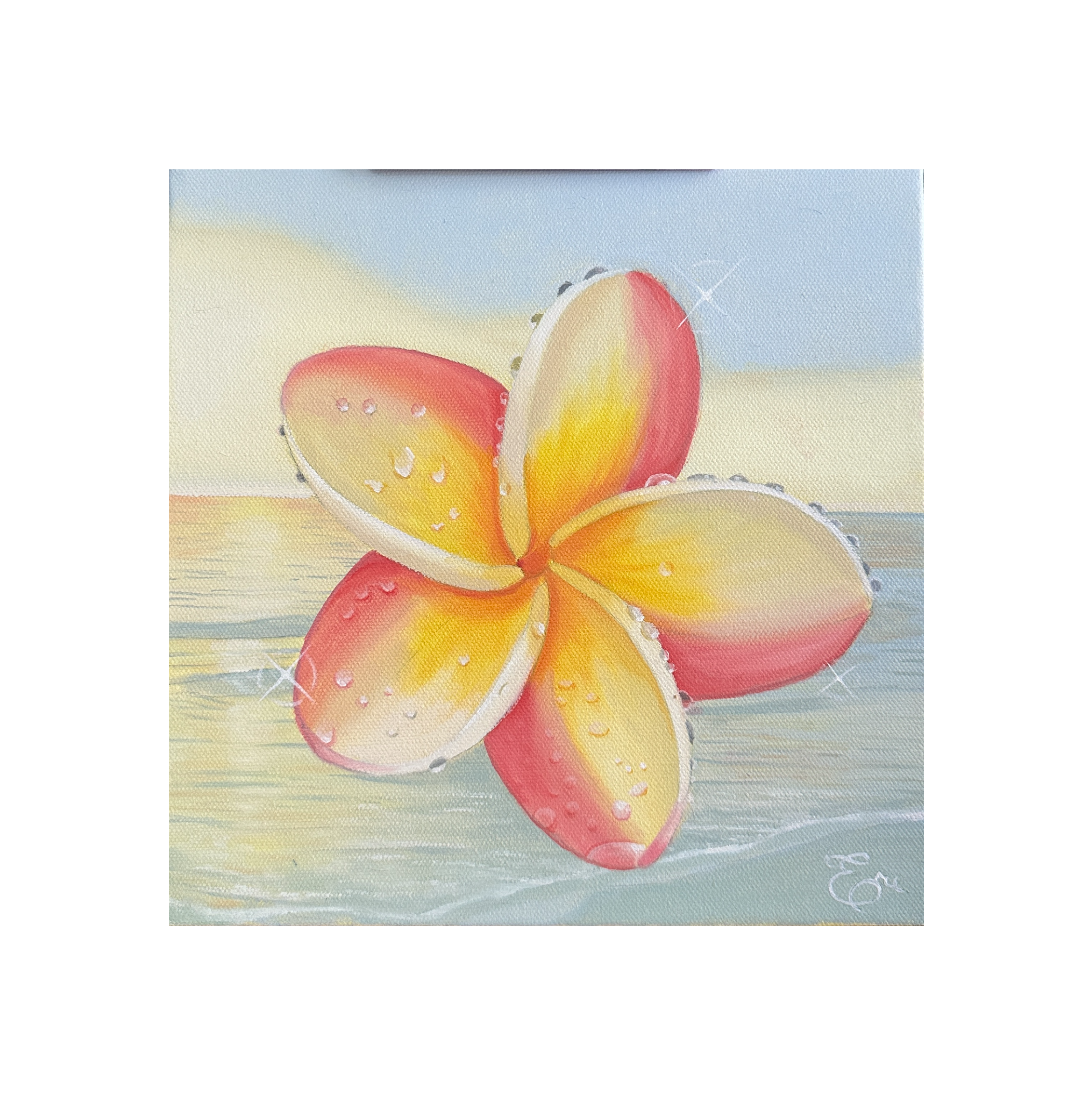 Morning Plumeria- ORIGINAL PAINTING