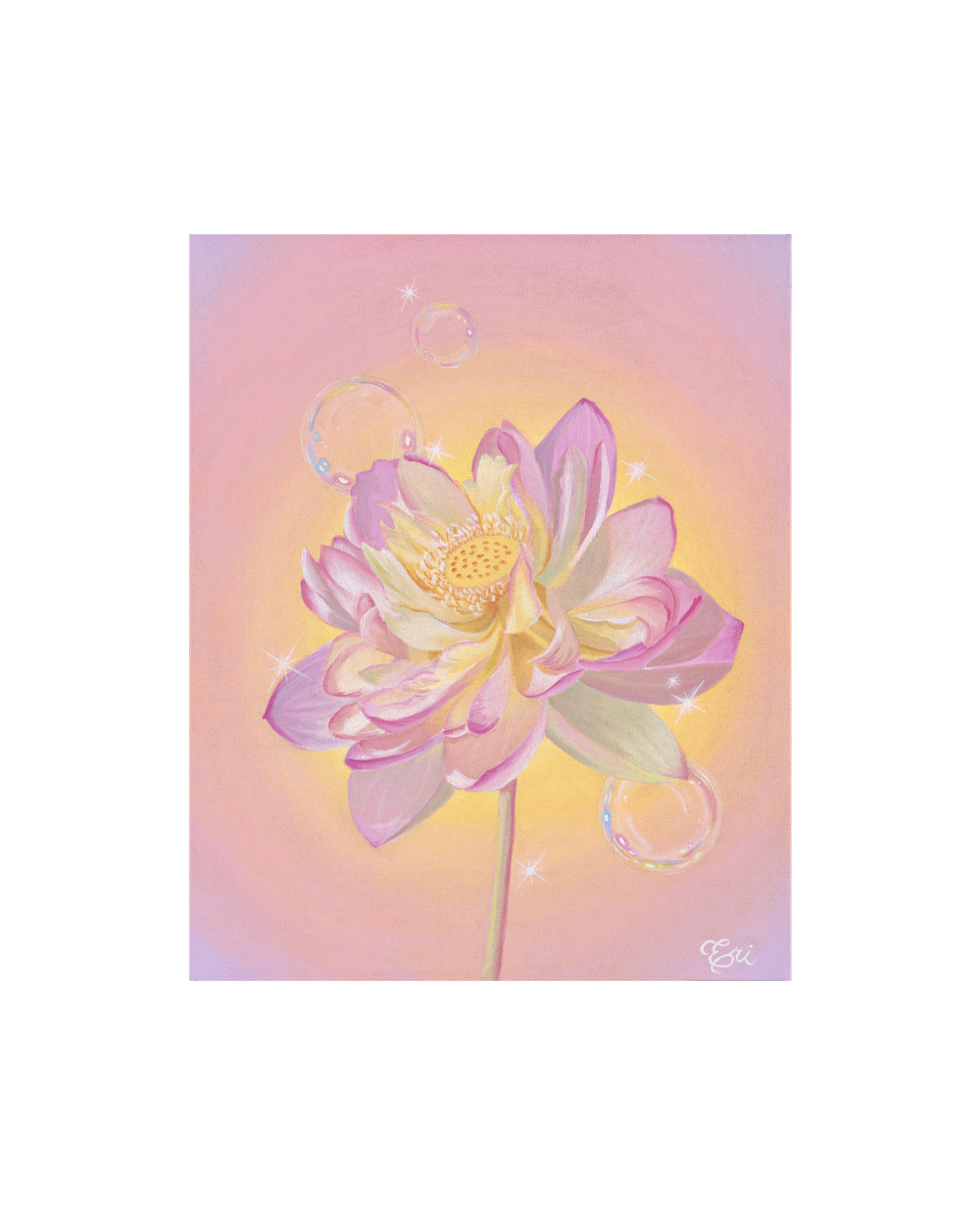 Sacred Lotus- ORIGINAL PAINTING