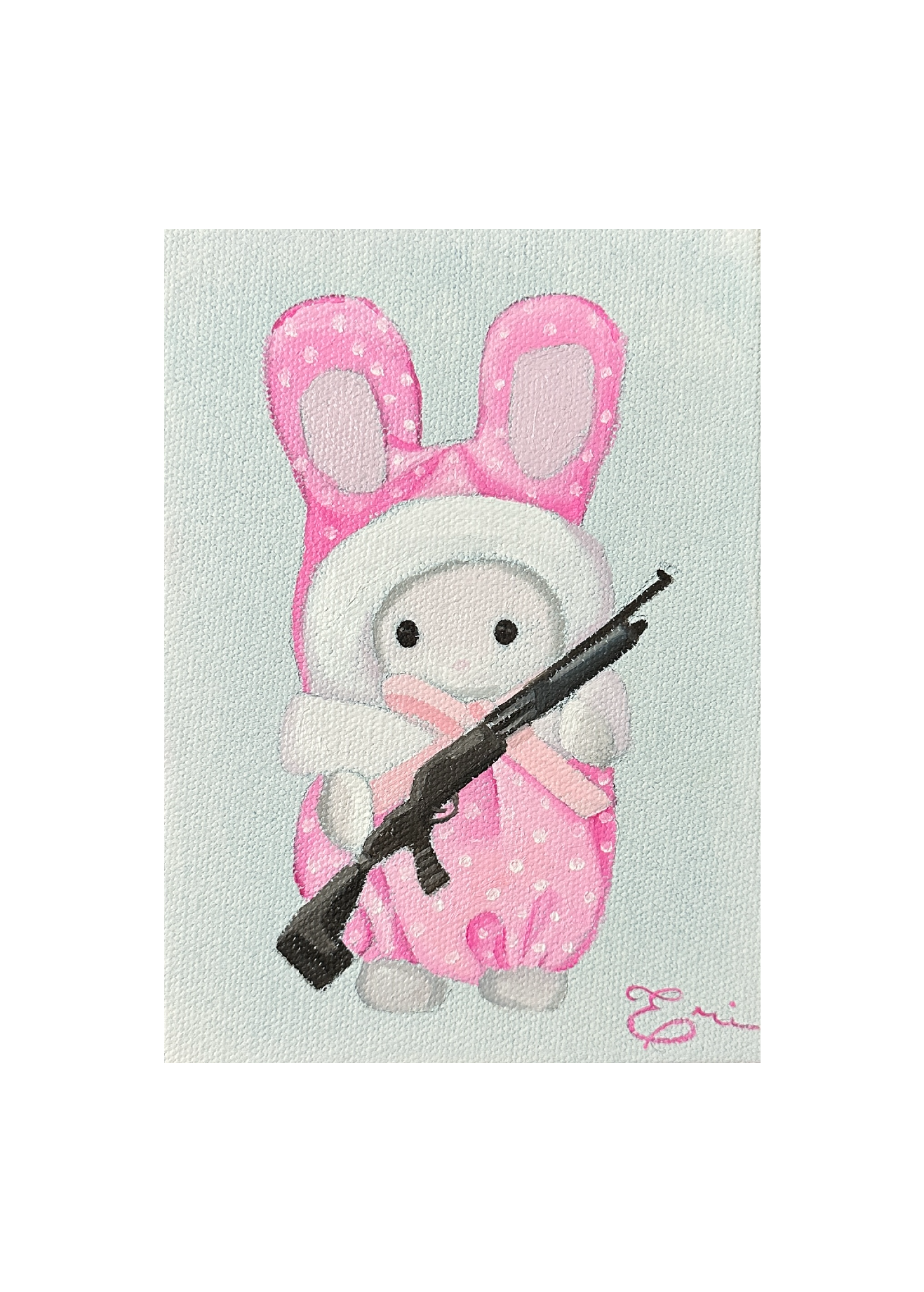 Cute but Deadly #13-MINI ORIGINAL PAINTING