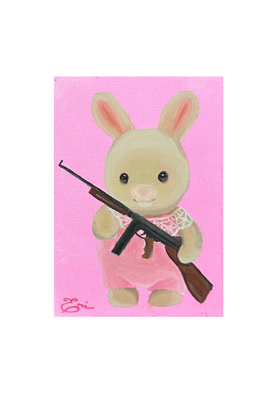 Cute but Deadly #12- MINI ORIGINAL PAINTING