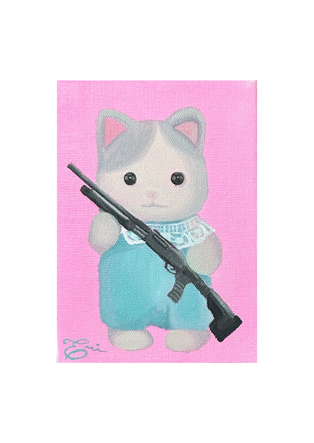Cute but Deadly #11- MINI ORIGINAL PAINTING
