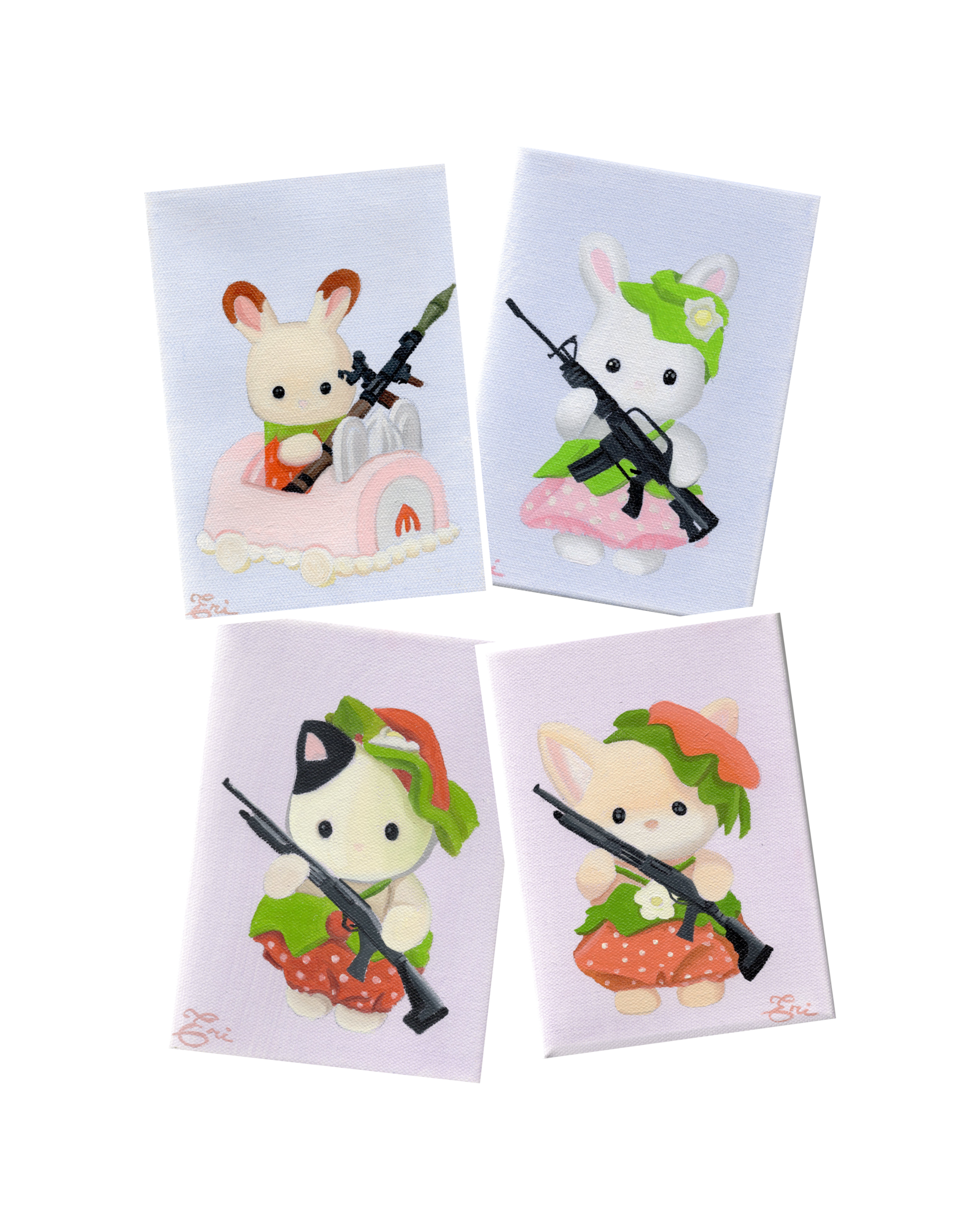PRE-ORDER Cute but Deadly- MINI PRINT BUNDLE (Strawberry Series)
