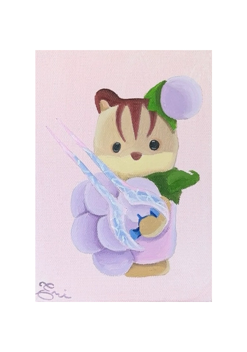 Cute but Deadly 43- MINI ORIGINAL PAINTING